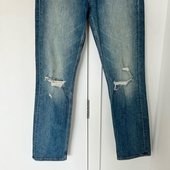 MOTHER SUPERIOR High Waisted Rider Ankle Jeans Far Beyond the Sky 24 Blue - Picture 9 of 12